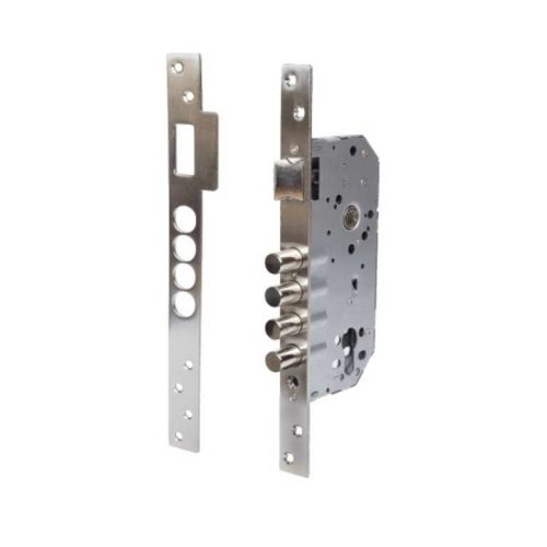 Cerradura Seg. 4Bulones C50mm C/C c/b "A"85mm INOX