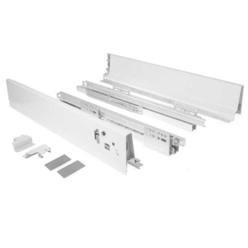 Cajón cierre suave, 300mm, Alt: 83mm BLANCO
