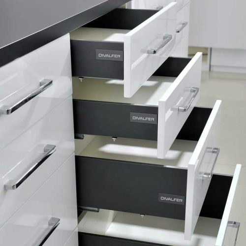 ThinBox Gris, Alt: 180mm, Long 350mm