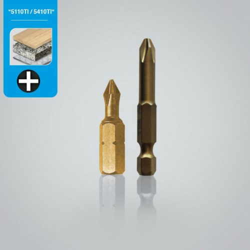 PUNTA DE ATORNILLADO SERIE 1/4" PHILLIPS TITANIO