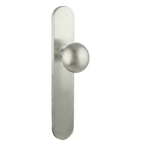 Pomo con placa INOX