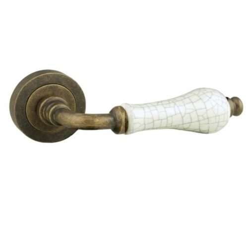 Jgo.Man.Porcelana Crackele c/roseta ANTIC
