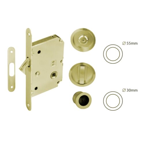 Kit Puerta Corredera Satinado (20mm)