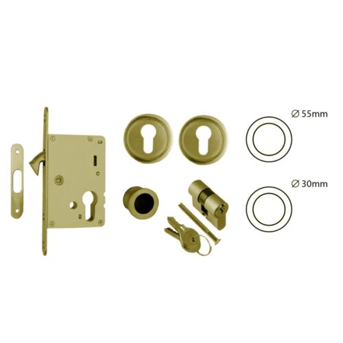 Kit corredera c/b "A" SAT y Cilindro 40mm 3Llaves (20mm)